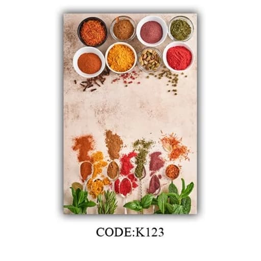 فرشینه آشپزخانه مخمل ترک طرح ادویه کدK123 — تصویر ۵