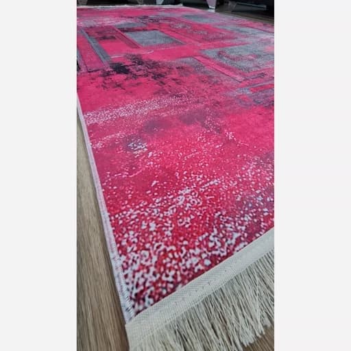 فرشینه مخمل ترک صورتی وینتیج U128 — تصویر ۷