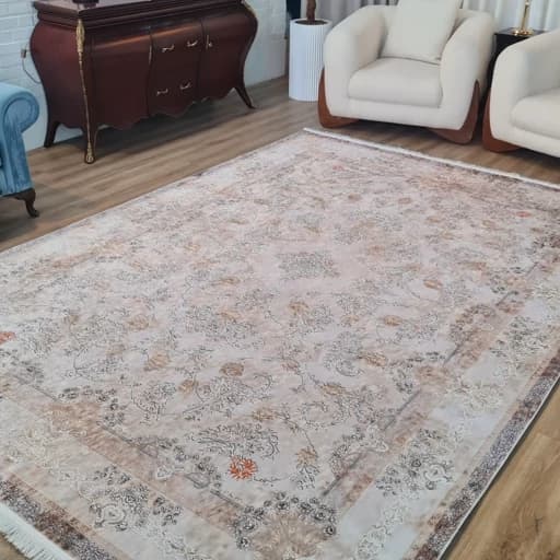 فرشینه مخمل هازان ترک طرح صبا کد L105 — تصویر ۴