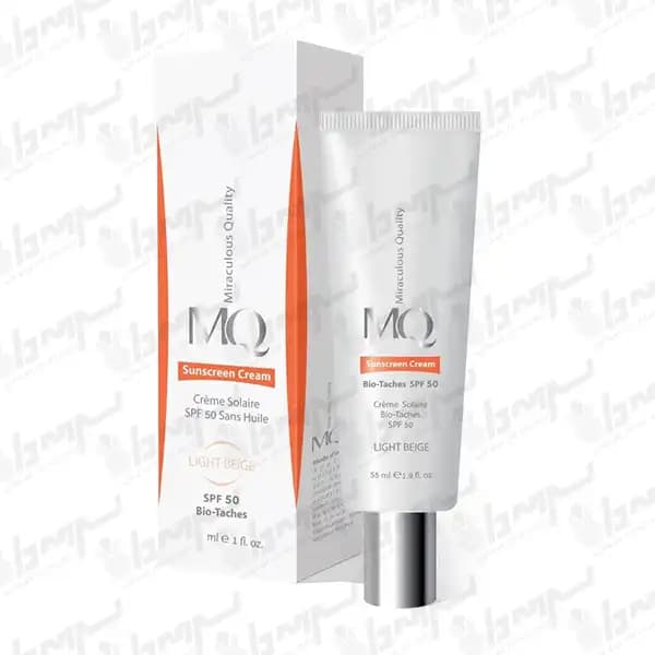 ام کیو MQ کرم ضدافتاب روشن کننده بی رنگ SPF50 (55میل)