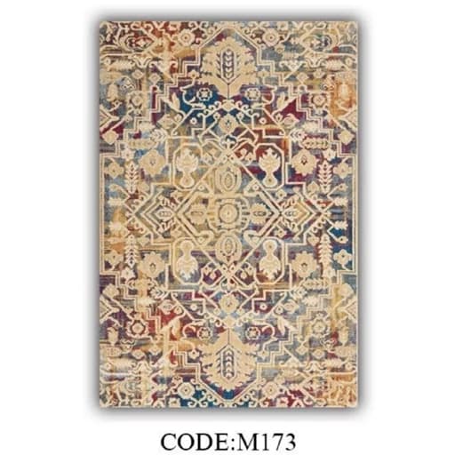 فرش چاپی مخمل تُرک ضد پُرز با زیره ضد سُر M173 — تصویر ۲