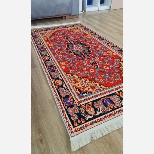 فرشینه مخمل ترک سنتی لاکی کد h161 — تصویر ۶