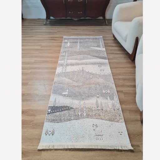 فرشینه مخمل ترک طرح سنتی L214 — تصویر ۵