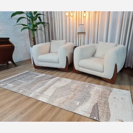 فرشینه مخمل ترک طرح سنتی L214 — تصویر ۴