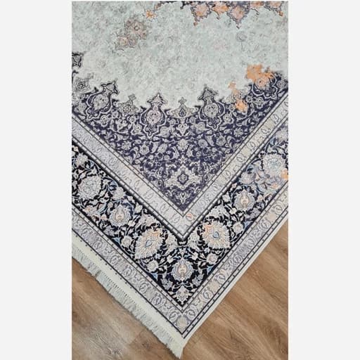 فرشینه مخمل رویه نرم و لطیف | استپ دار ، ترک سنتی وینتیج L127 — تصویر ۴