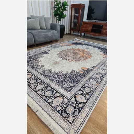 فرشینه مخمل رویه نرم و لطیف | استپ دار ، ترک سنتی وینتیج L127 — تصویر ۷