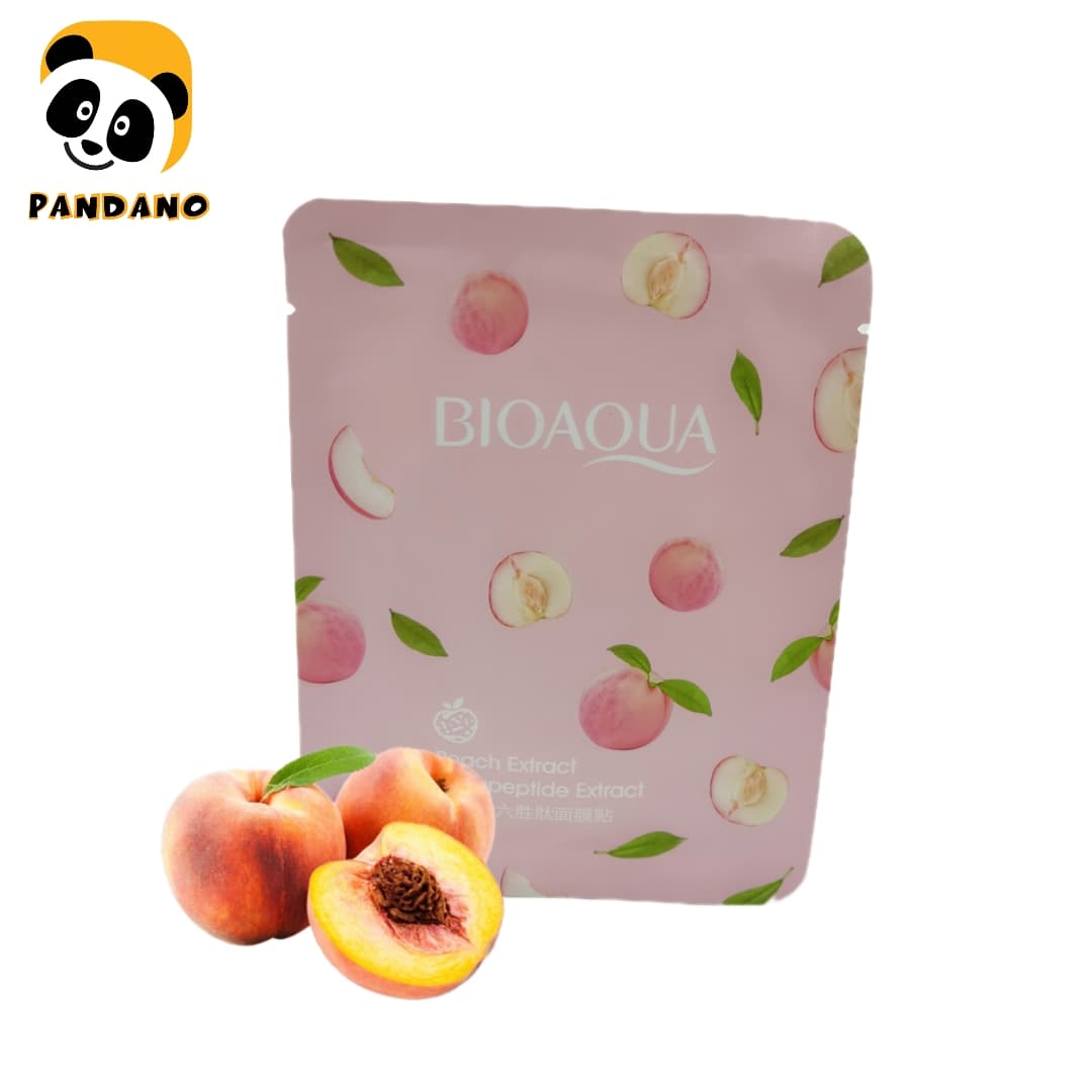 ماسک ضد پیری ورقه ای هلو بایوآکوا (BIOAQUA)
