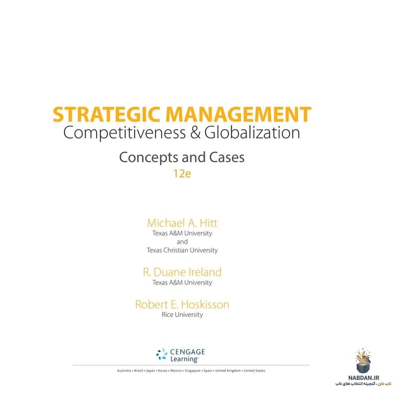 کتاب Strategic Management Concepts and Cases (مفاهیم و موارد مدیریت استراتژیک) نسخه انگلیسی PDF | فرد آر. دیوید
