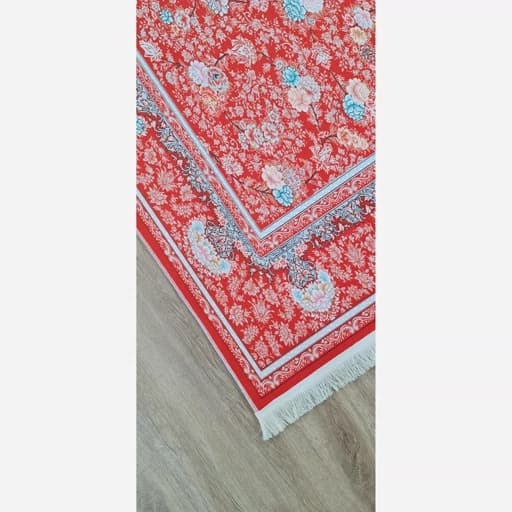 فرشینه مخمل رویه نرم و لطیف هازان ترک لاکی روشن افشان A130 — تصویر ۳
