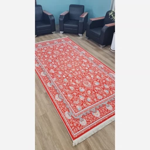 فرشینه مخمل رویه نرم و لطیف هازان ترک لاکی روشن افشان A130