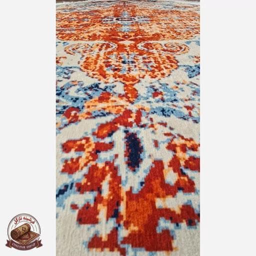 فرشینه بیضی | مخمل نرم و صاف | استُپ دار (ضدلغزش) b142 — تصویر ۳