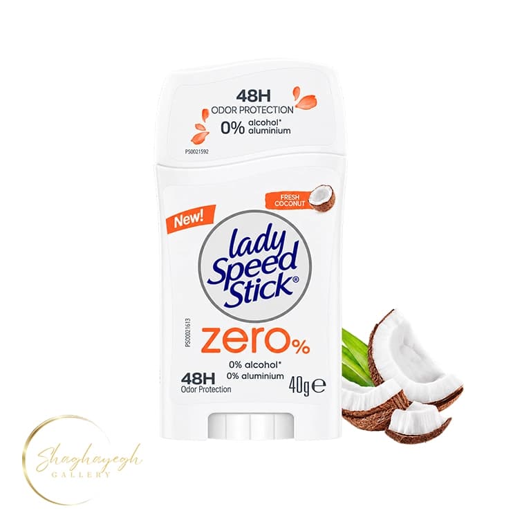 مام صابونی لیدی اسپید استیک زیرو فرش کوکونات ۴۰ گرم Lady Speed Stick