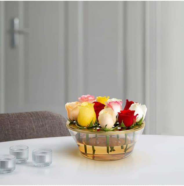 گلدان در طلایی ایکیا مدل IKEA- AROMATISK — تصویر ۲