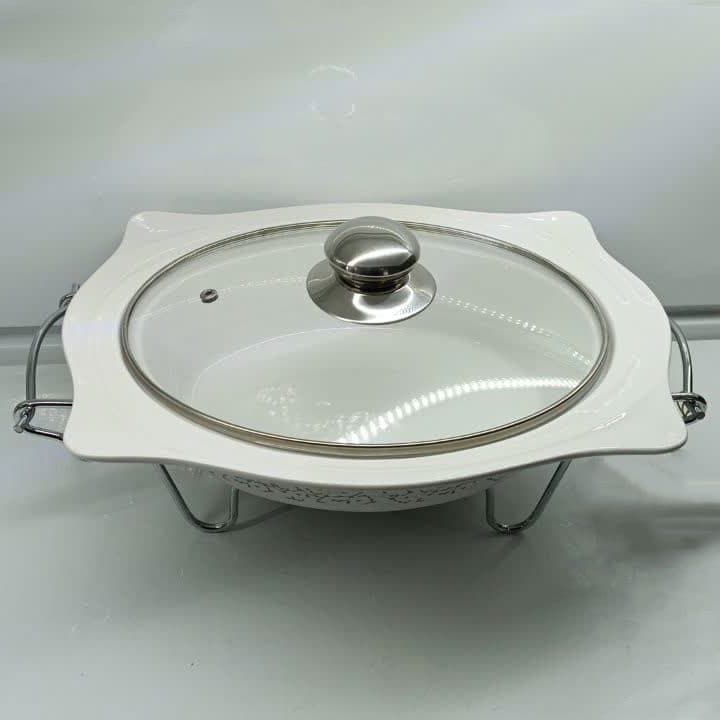 سوفله خوری چینی بیضی متوسط یونیک کد 8523 — تصویر ۳