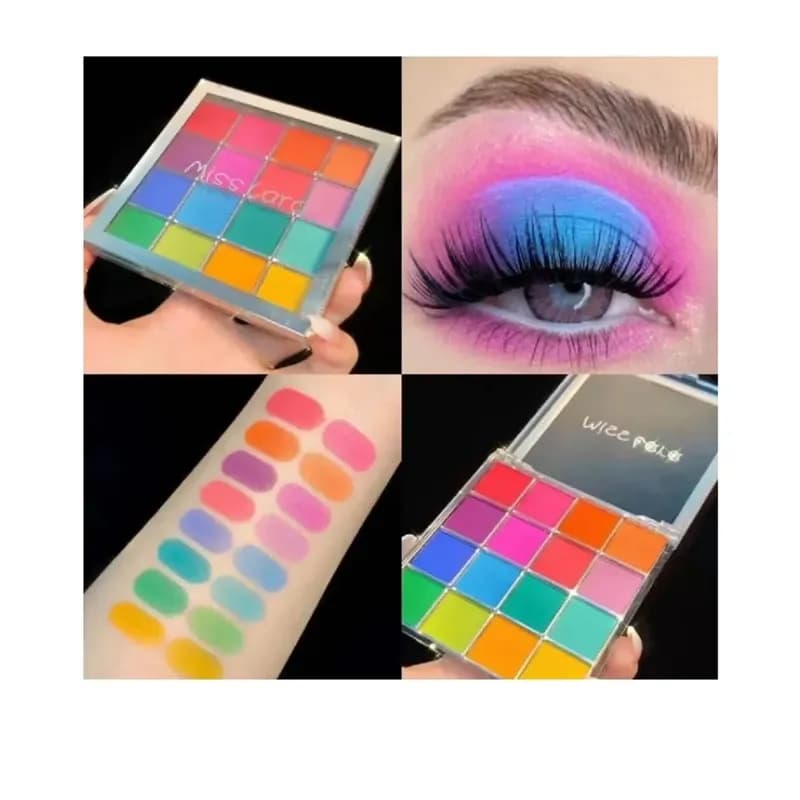 پالت سایه فانتزی میس لارا ۱۶ رنگ مناسب میکاپ کد 4039 — تصویر ۵