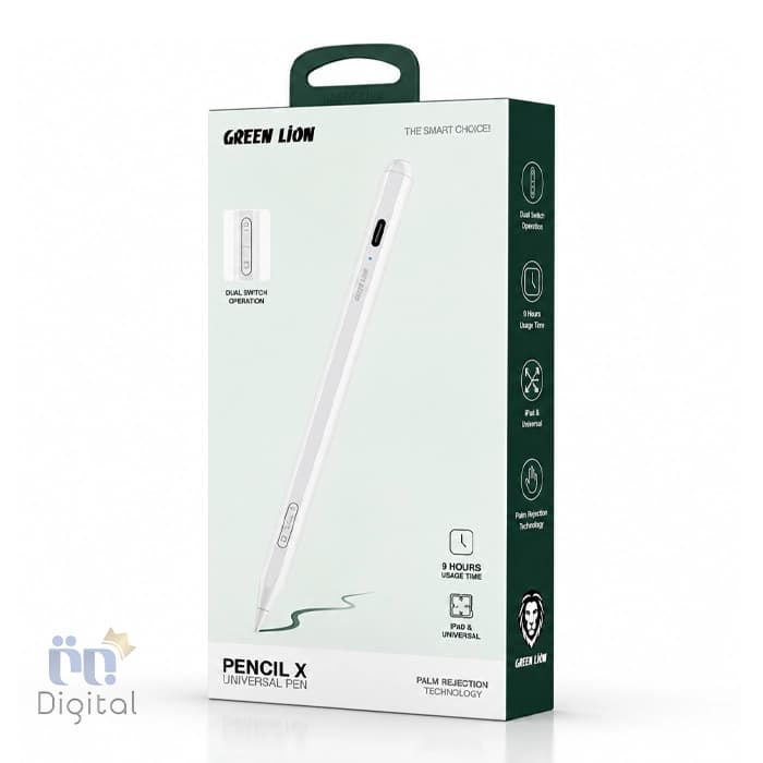 قلم لمسی گرین لاین مدل Pencil X Universal Pen — تصویر ۲