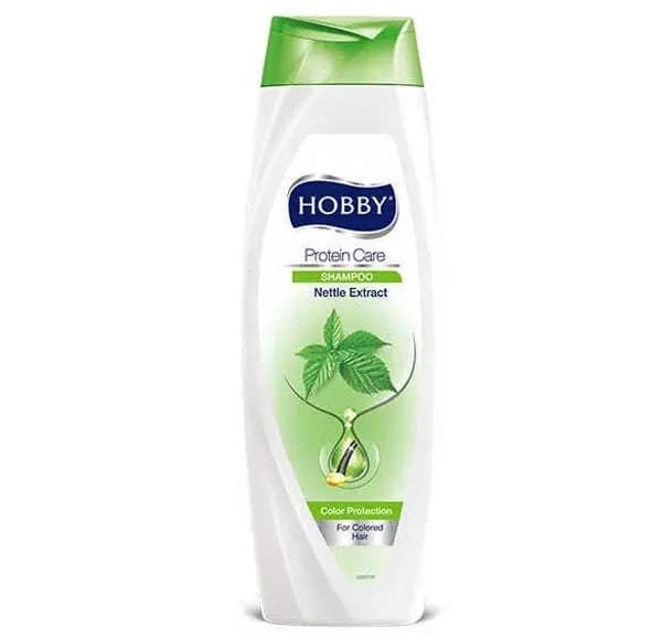 شامپو هوبی hobby عصاره گیاه گزنه Nettle Extract حجم 600 میل کد 495