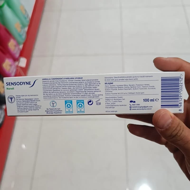 خمیر دندان مدل Fresh Mint نعنایی حجم 100 میل کد 3020 — تصویر ۳