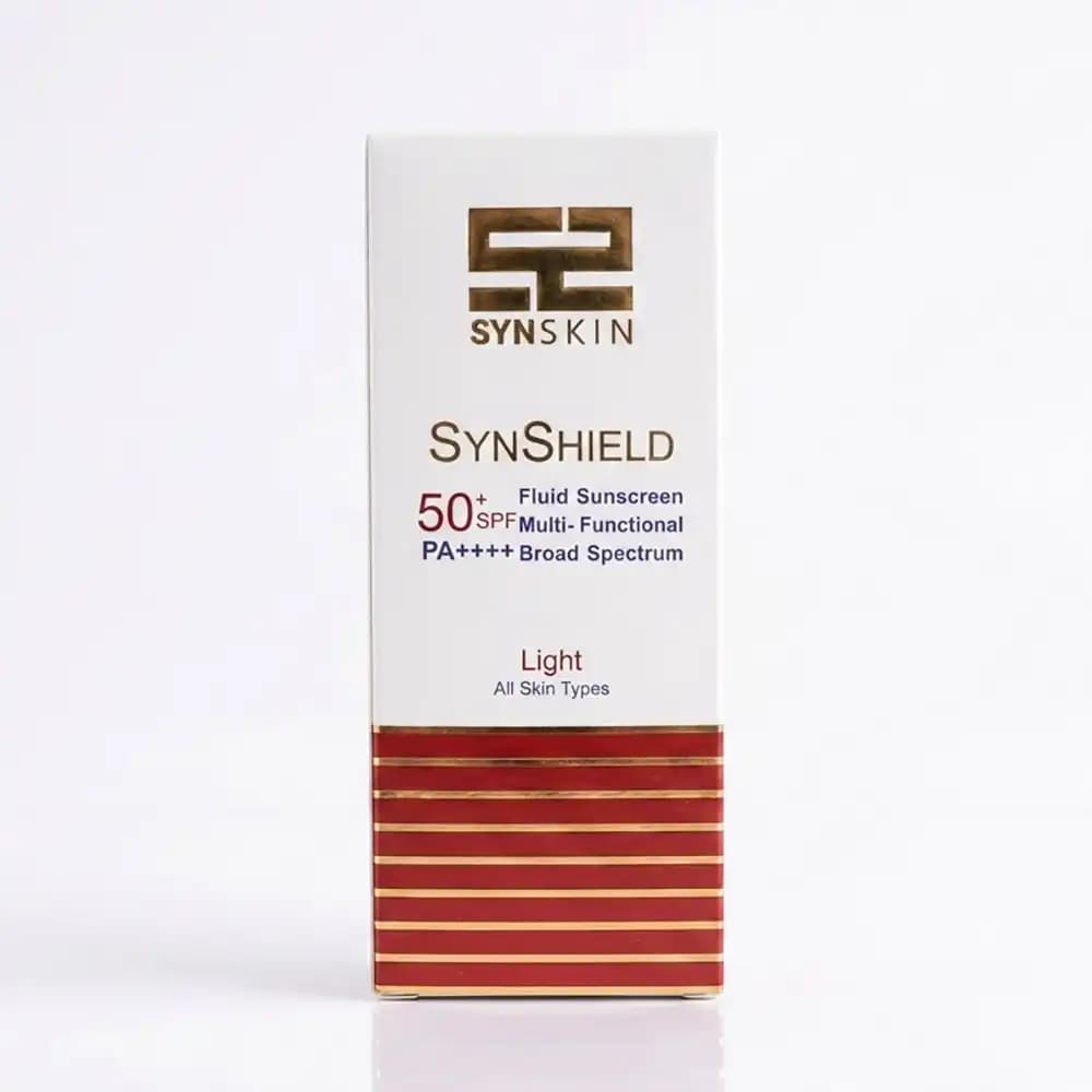 ضد آفتاب SPF50 فلوئیدی ساین اسکین (SynSkin) مدل رنگی وزن 50 گرمی — تصویر ۲