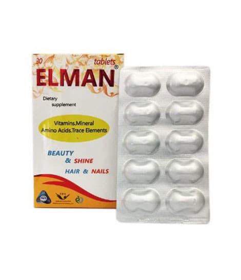 قرص اِلمان سیمرغ دارو عطار برای تقویت مو و ناخن 30 عددی