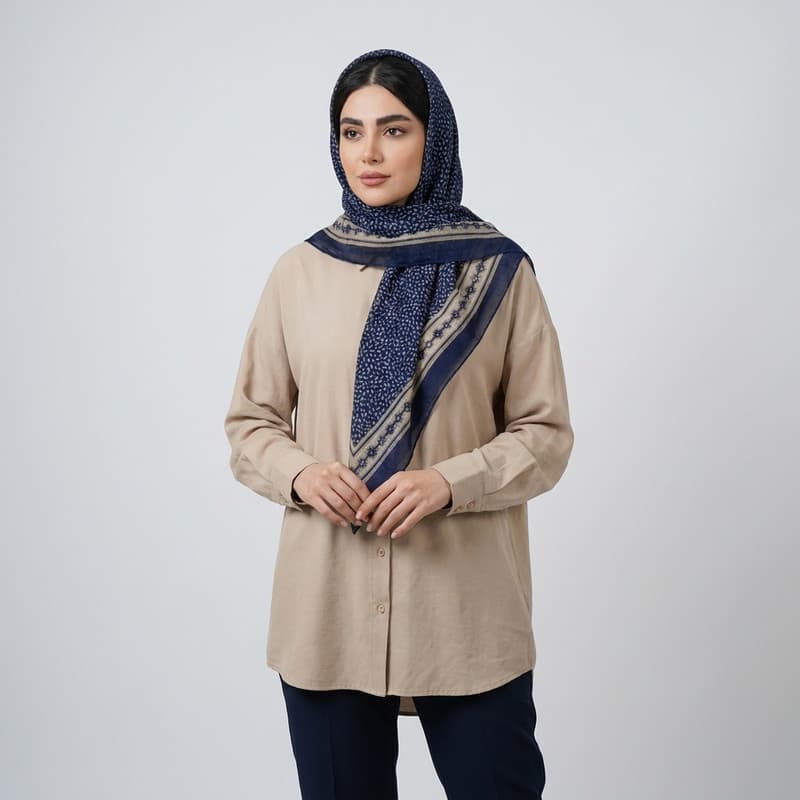 روسری زنانه مدل گل‌دار — تصویر ۸