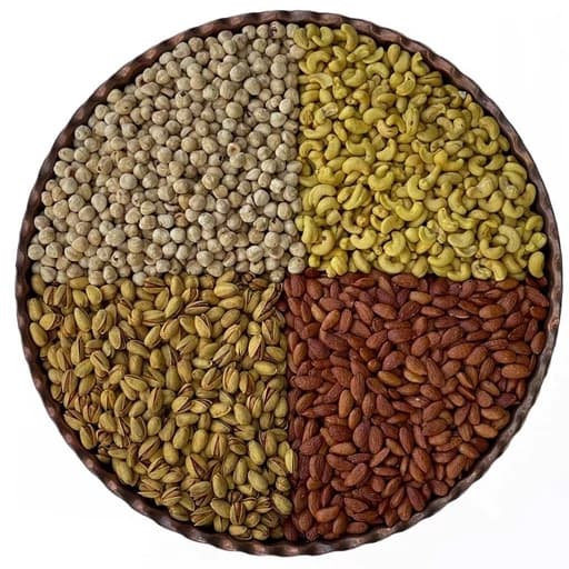 اجیل چهار مغز شور پک( به مقدار مساوی) 1000 گرم