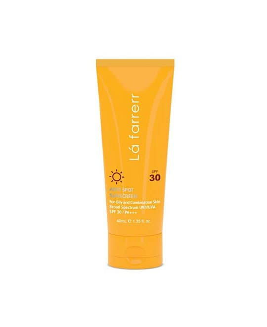کرم ضد آفتاب و ضد لک بی رنگ پوست چرب SPF 30 لافارر 40 میلی لیتر