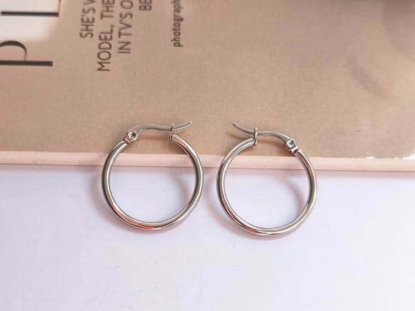 گوشواره حلقه ای شیک و ساده