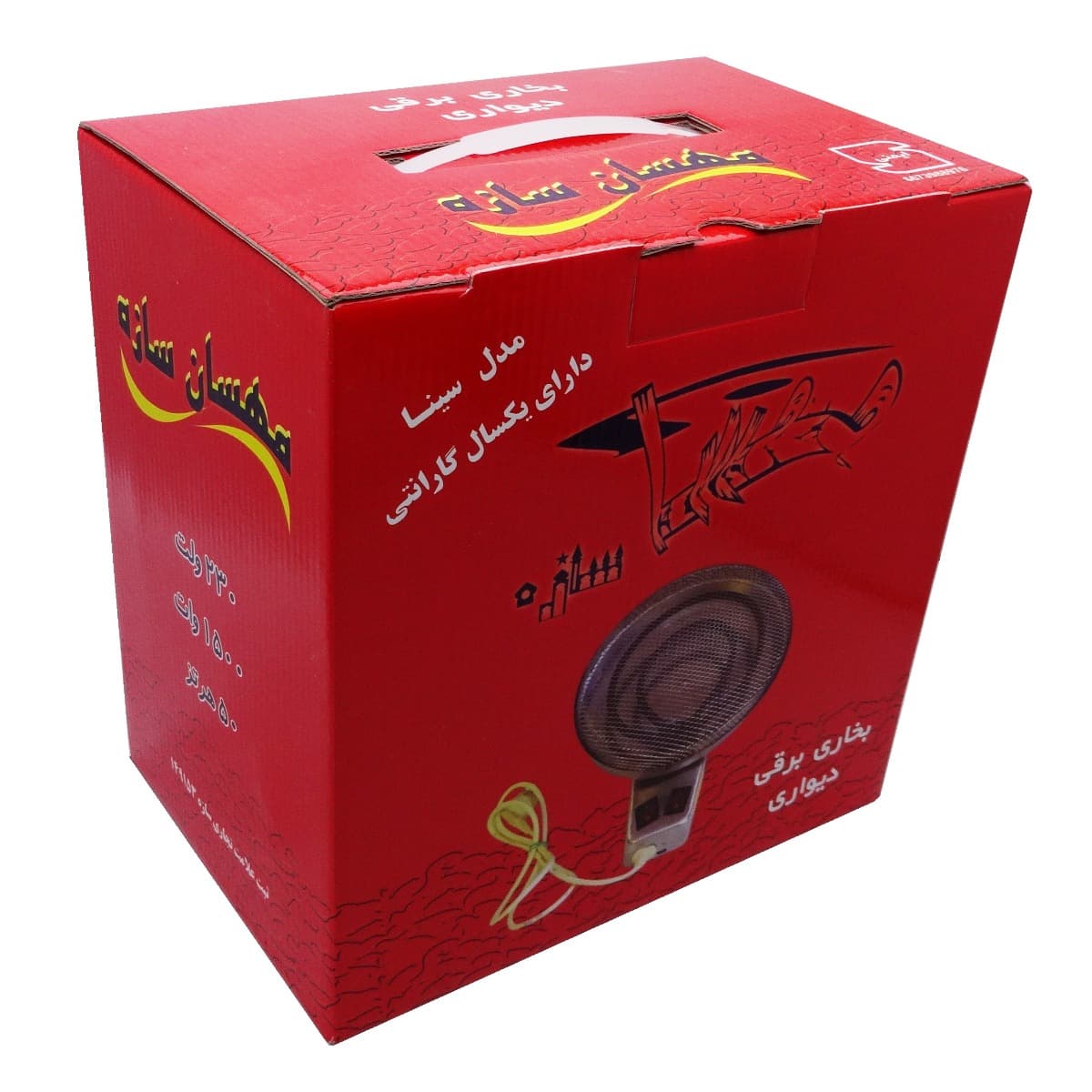 بخاری برقی دیواری مهسان سازه مدل سینا — تصویر ۲