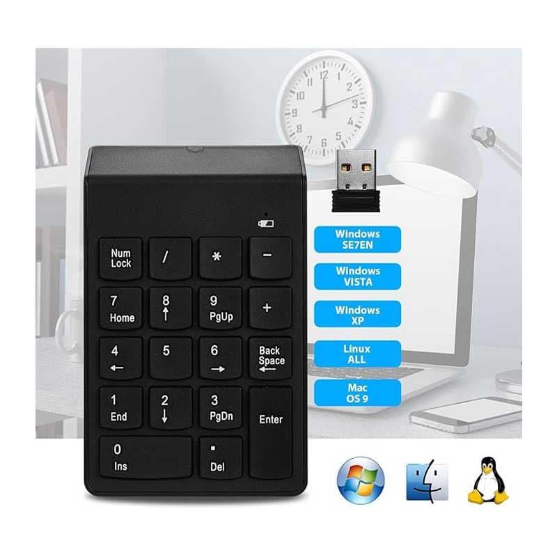 مینی کیبورد عددی ارگومونیک مدل ‎KF10 برند Cimetech — تصویر ۳
