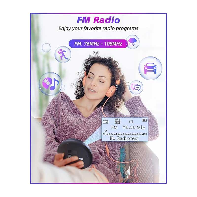 سی دی پلیر قابل حمل مدل CD521B برند Arafuna — تصویر ۴