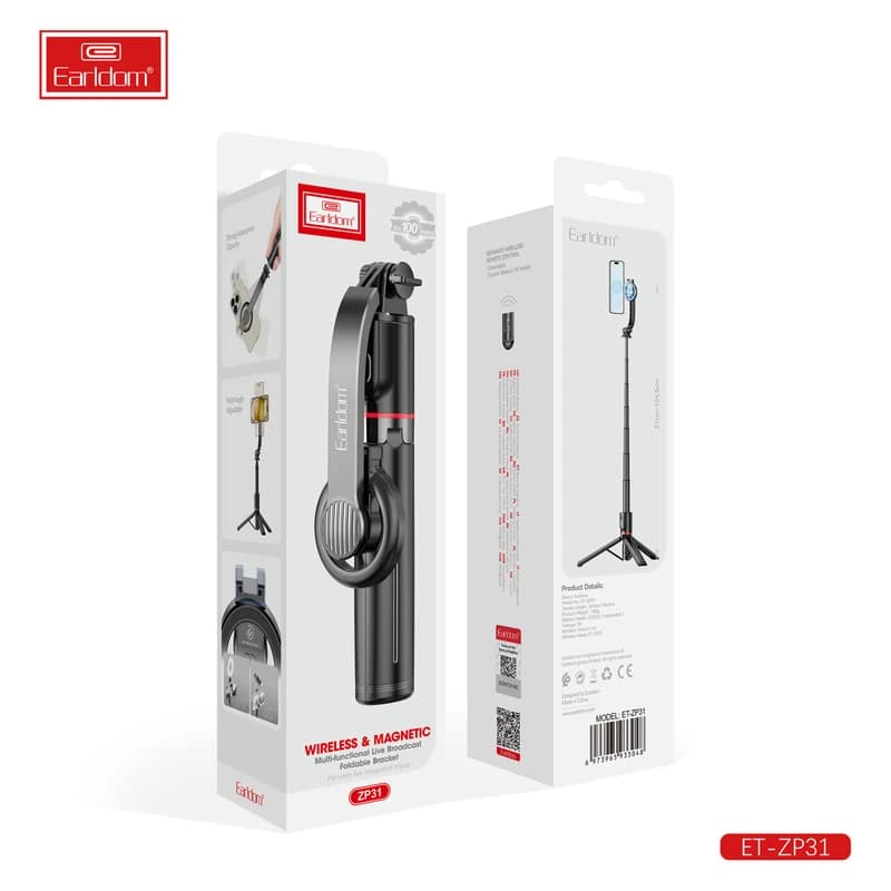 سه پایه و مونوپاد نگهدارنده گوشی موبایل ارلدام مدل ZP31 — تصویر ۱۰