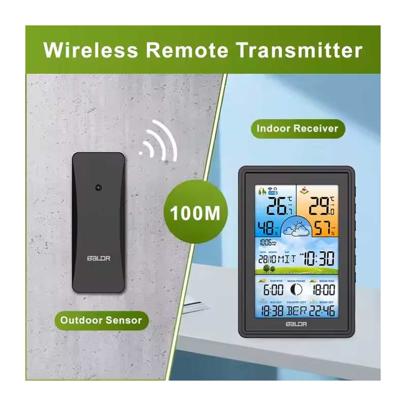 ایستگاه هواشناسی مدل B0360WST2H2PR-V2 برند BALDR — تصویر ۲