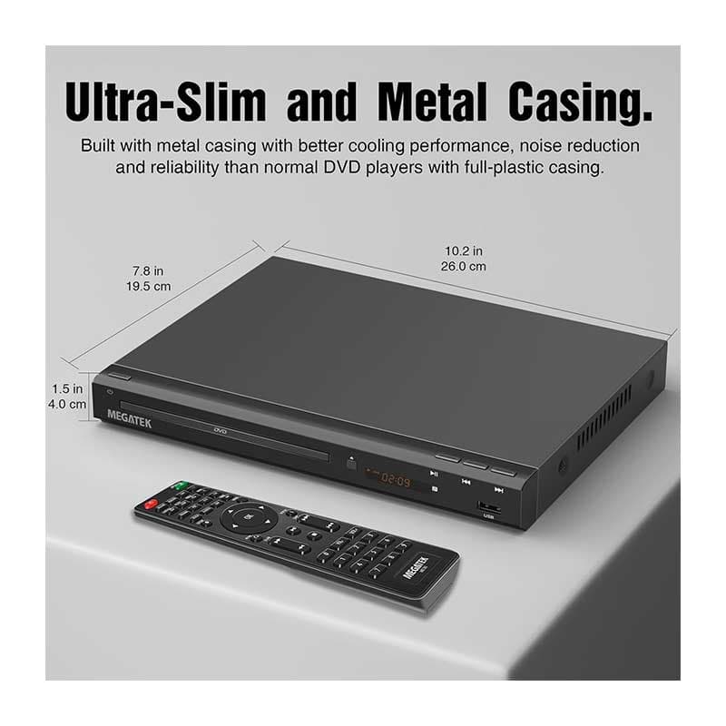 پخش‌کننده DVD مگاتک مدل ‎DP-260M55HD برند MEGATEK — تصویر ۶