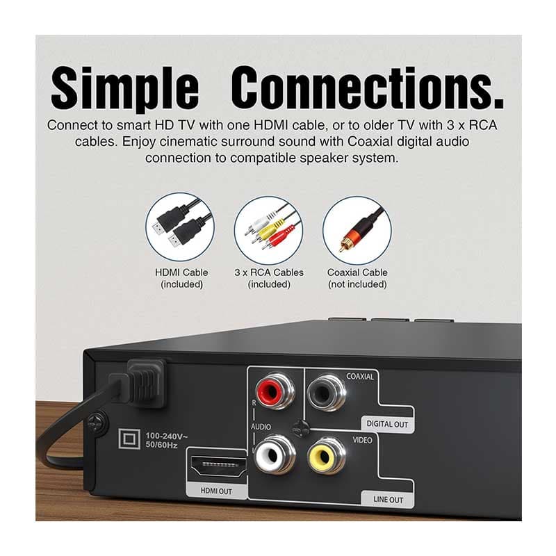 پخش‌کننده DVD مگاتک مدل ‎DP-260M55HD برند MEGATEK — تصویر ۵