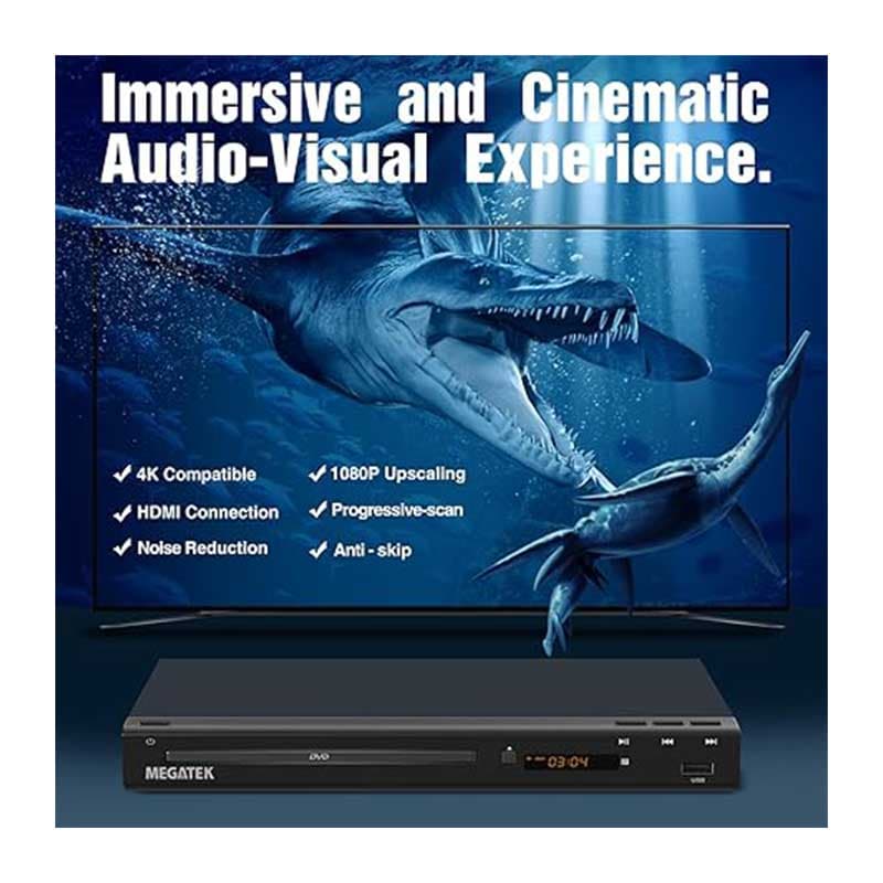 پخش‌کننده DVD مگاتک مدل ‎DP-260M55HD برند MEGATEK — تصویر ۸