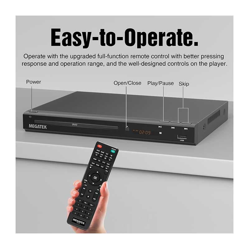 پخش‌کننده DVD مگاتک مدل ‎DP-260M55HD برند MEGATEK — تصویر ۳
