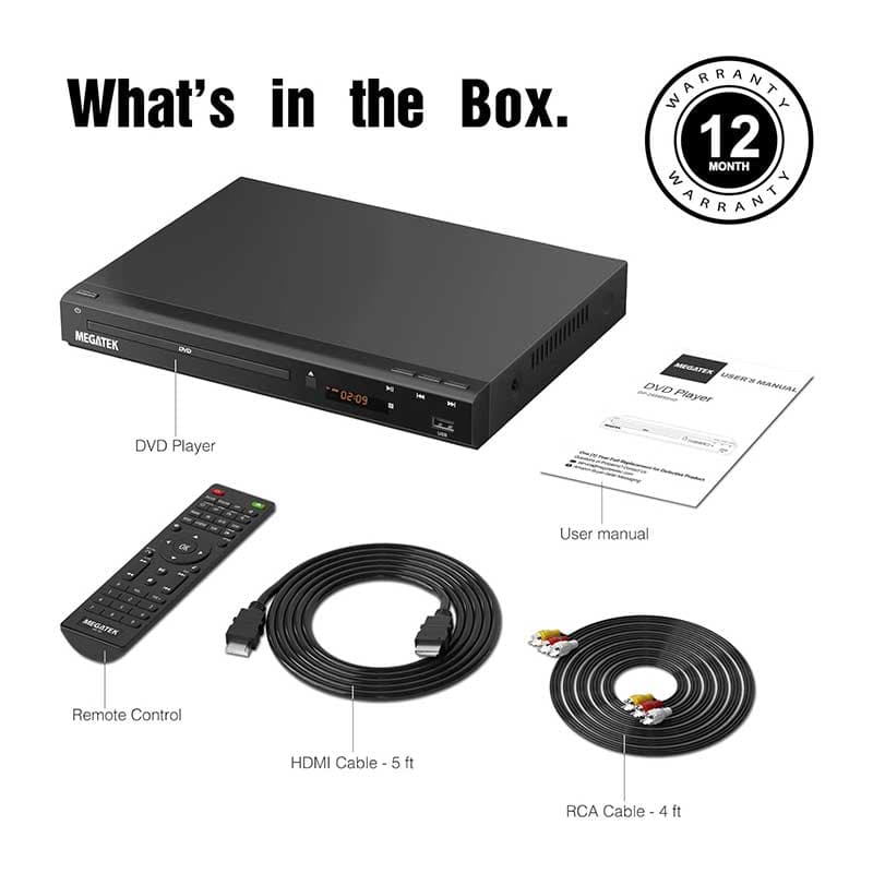 پخش‌کننده DVD مگاتک مدل ‎DP-260M55HD برند MEGATEK — تصویر ۲