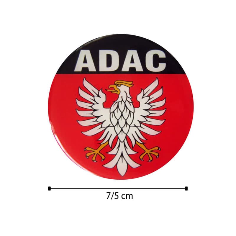 برچسب گرد خودرو طرح عقاب ADAC کد 6044 — تصویر ۳