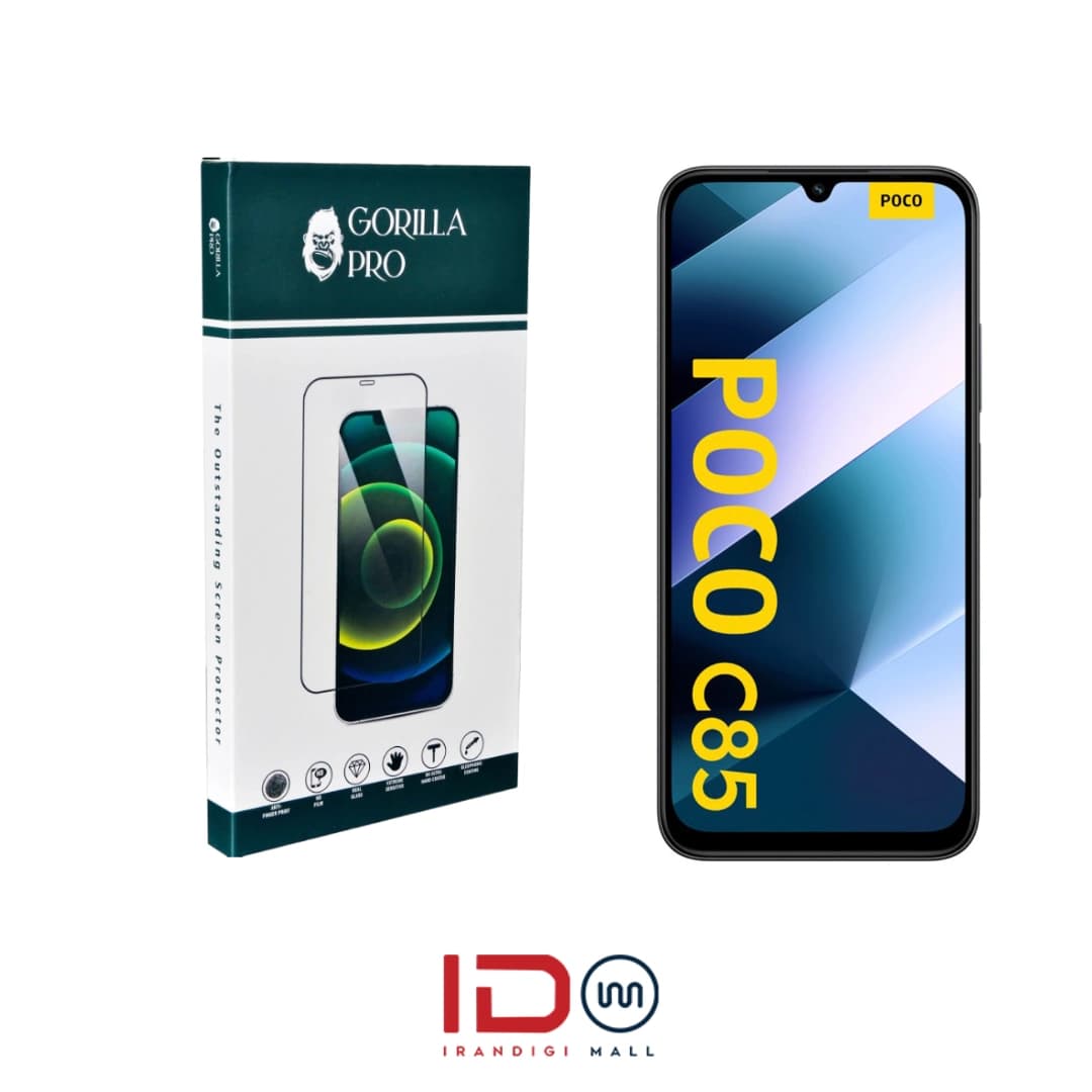 گلس و محافظ هیدروژلی (پرایوسی) نمایشگر گوشی شیائومی مدل Poco C85 4G