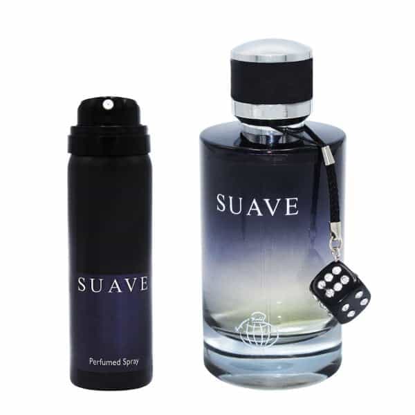 ادو پرفیوم مردانه Fragrance World Suave حجم 100 میلی لیتر به همراه اسپری