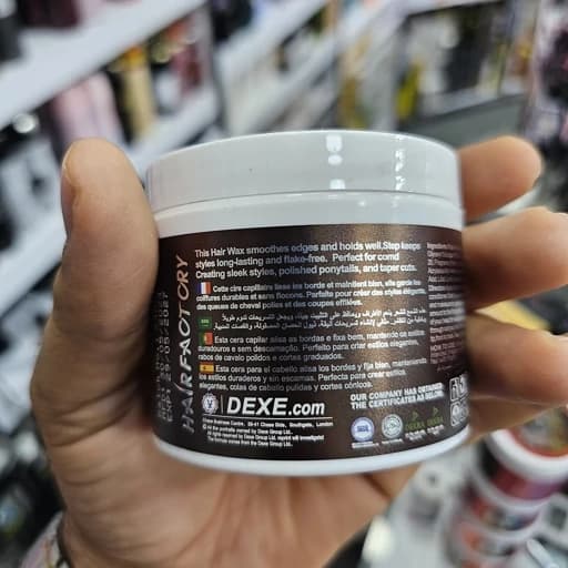 واکس موی دکس (Dexe) مدل قهوه ای Firm Hair Wax – حجم 130 گرم حالت دهنده و تثبیت کننده قوی — تصویر ۲