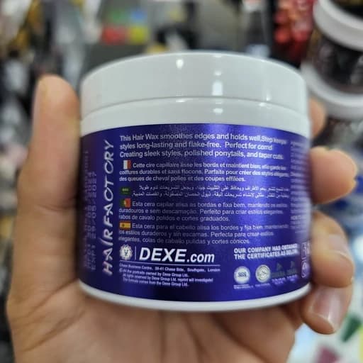 واکس مو دکس (Dexe) مدل Firm Hair Wax – حجم 130 گرم | لیبل بنفش (تثبیتکننده قوی) — تصویر ۳