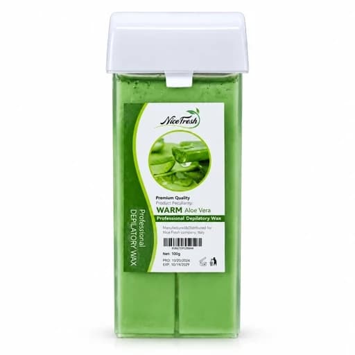 موم خشابی نایس فرِش (Nice Fresh) عصاره آلوئهورا – 100 گرم تجربهای بینقص از اپیلاسیون سالنی و خانگی با لطافت و خنک