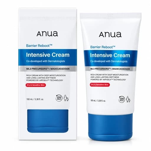 کرم ترمیم کننده و مرطوب کننده شدید بریر ریبوت آنوا اورجینال به ضمانت حجم 100 میل | Anua Barrier Reboot Intensive Cream