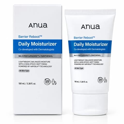 کرم مرطوب کننده و ترمیم کننده بریر ریبوت آنوا اورجینال به ضمانت حجم 100 میل | Anua Barrier Reboot Daily Moisturizer