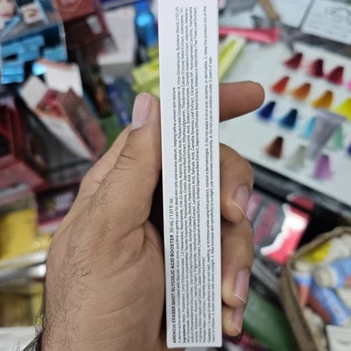 کرم مرطوب کننده و بوستر اسید گلیکولیک آرنسیا اورجینال Arencia Eraser Shot Glycolic Acid Booster 30 ml درمان کدری و جوش — تصویر ۴