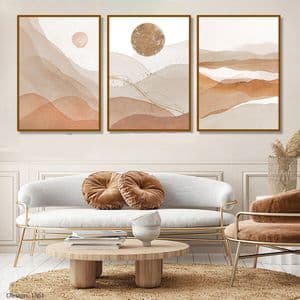 تابلو طرح مینیمال مجموعه 3 عددی
