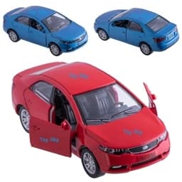 اسباب بازی - ماکت ماشین - کیا سراتو - Kia Cerato - فلزی - عقبکش، موزیکال، چراغدار - دربهای جلو بازشو — تصویر ۶