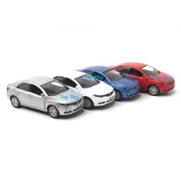 اسباب بازی - ماکت ماشین - کیا سراتو - Kia Cerato - فلزی - عقبکش، موزیکال، چراغدار - دربهای جلو بازشو — تصویر ۴